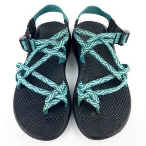 Chaco ZX/2 Classic Double Strap Sandals Teal Blue